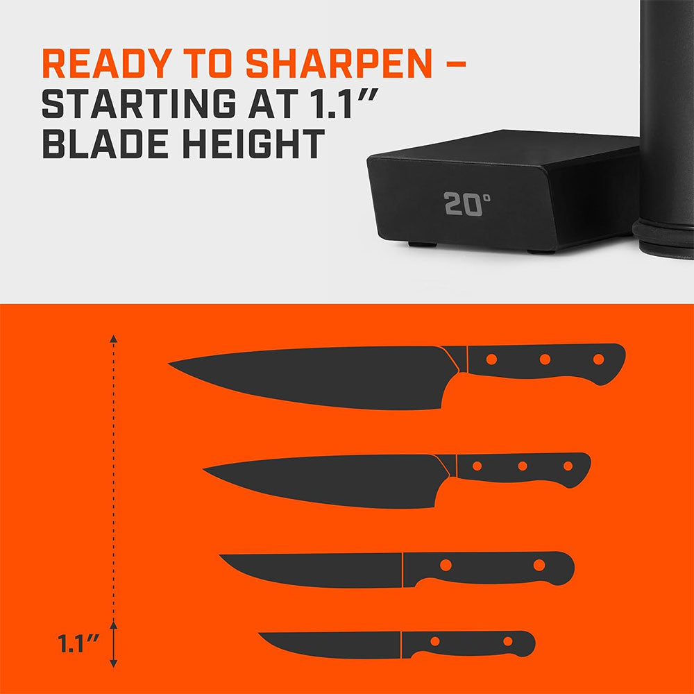 Karvé™ Rolling Knife Sharpener – Razor-Sharp Knives in 30 Seconds (No Skill Required)