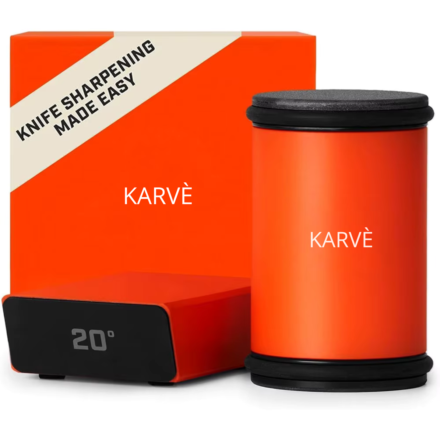 Karvé™ Rolling Knife Sharpener – Razor-Sharp Knives in 30 Seconds (No Skill Required)