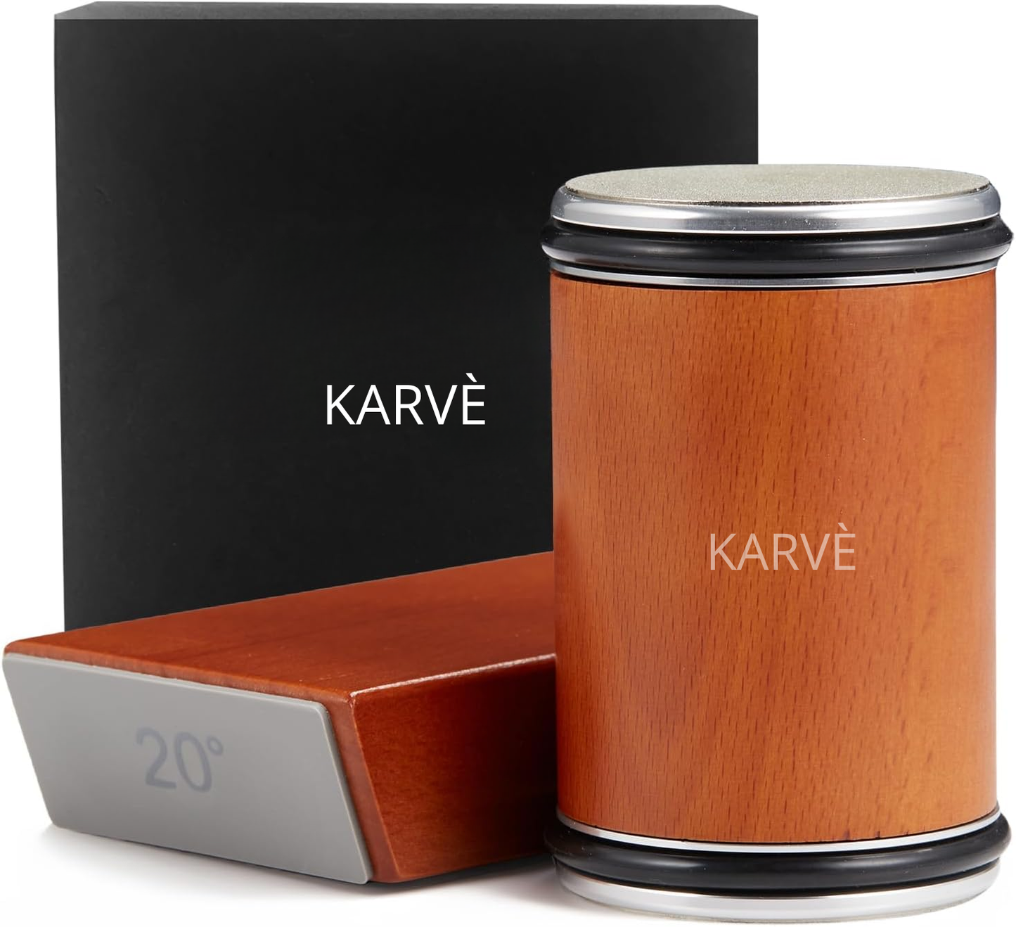 Karvé™ Rolling Knife Sharpener – Razor-Sharp Knives in 30 Seconds (No Skill Required)